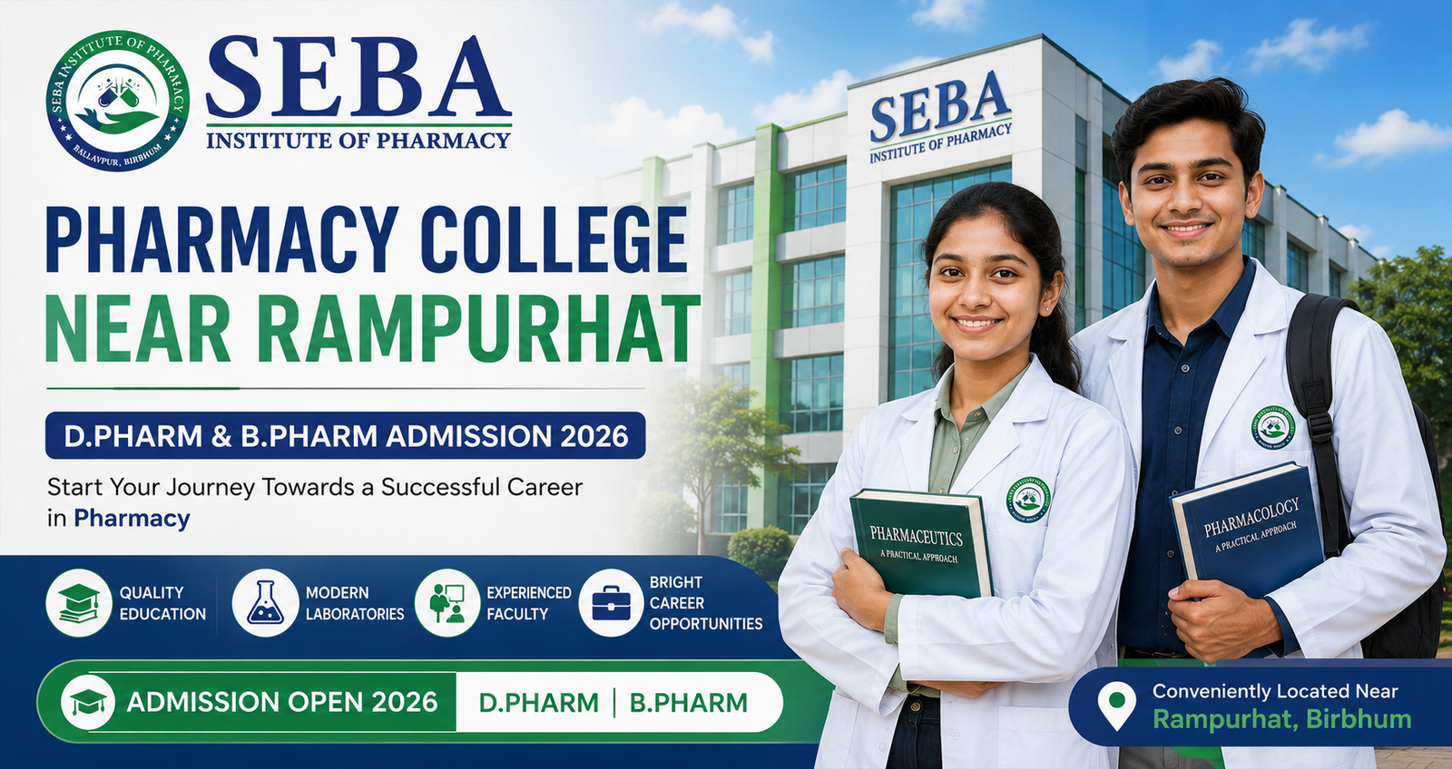 Pharmacy College Near Rampurhat | D.Pharm & B.Pharm Admission 2026